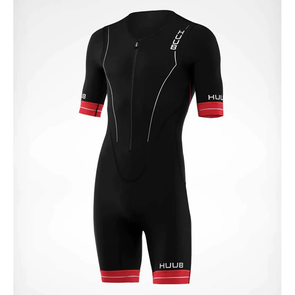 HUUB Raceline Kurzarm-trisuit male, Black / red HUUB Raceline Kurzarm-trisuit male, Black / red