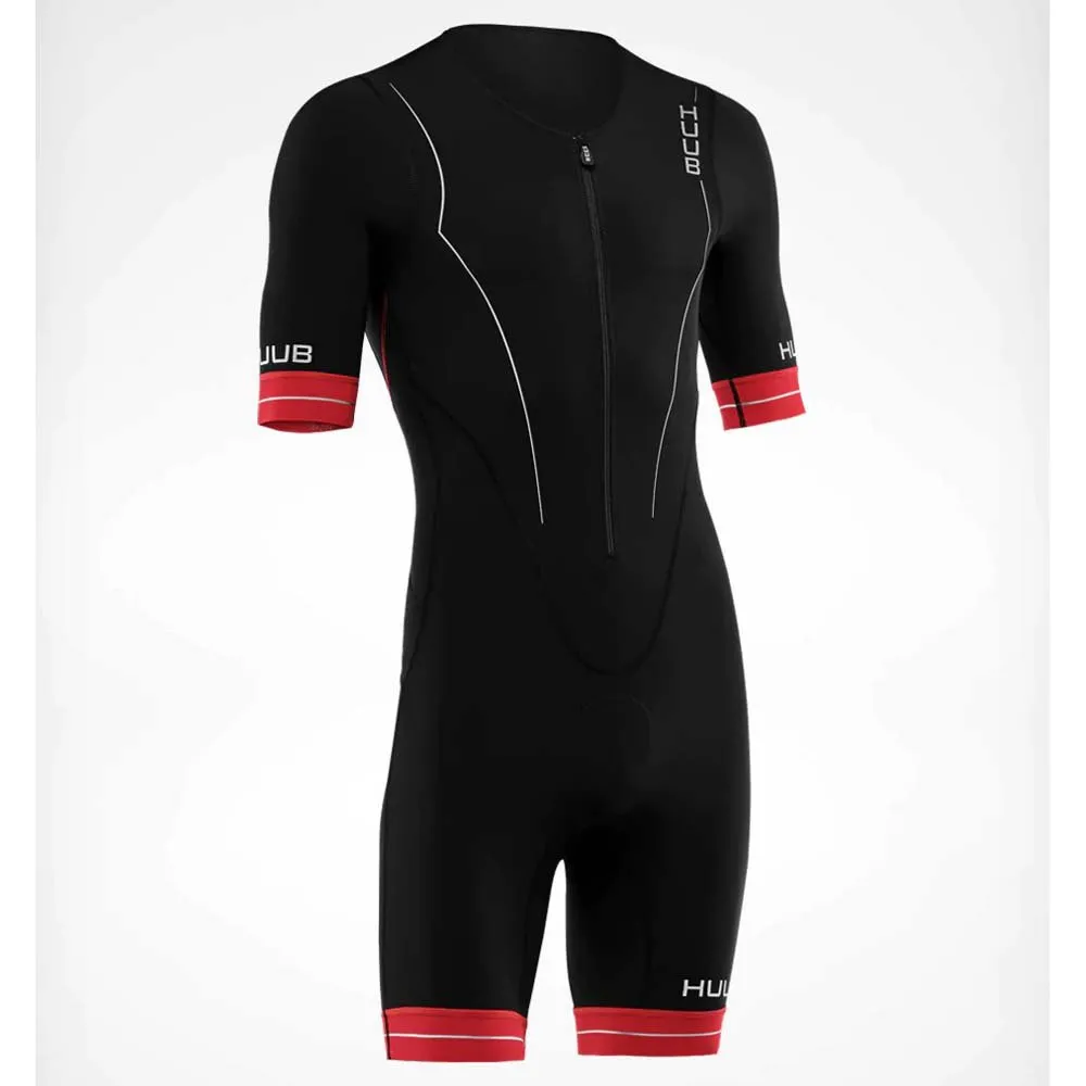 HUUB Raceline Kurzarm-trisuit male, Black / red HUUB Raceline Kurzarm-trisuit male, Black / red