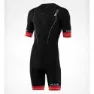 HUUB Raceline Kurzarm-trisuit male, Black / red