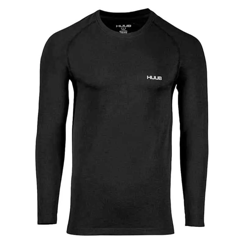 HUUB Seamfree Langarm-t-shirt male, Black, S