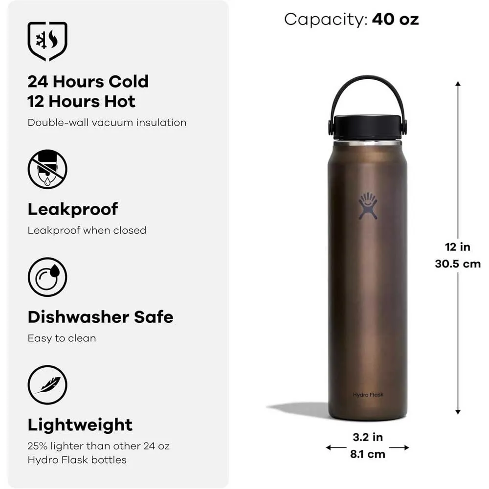 Hydro Flask Lightwight Wide Flex Cap 1.1l Thermosflasche, Tourmaline, One Size