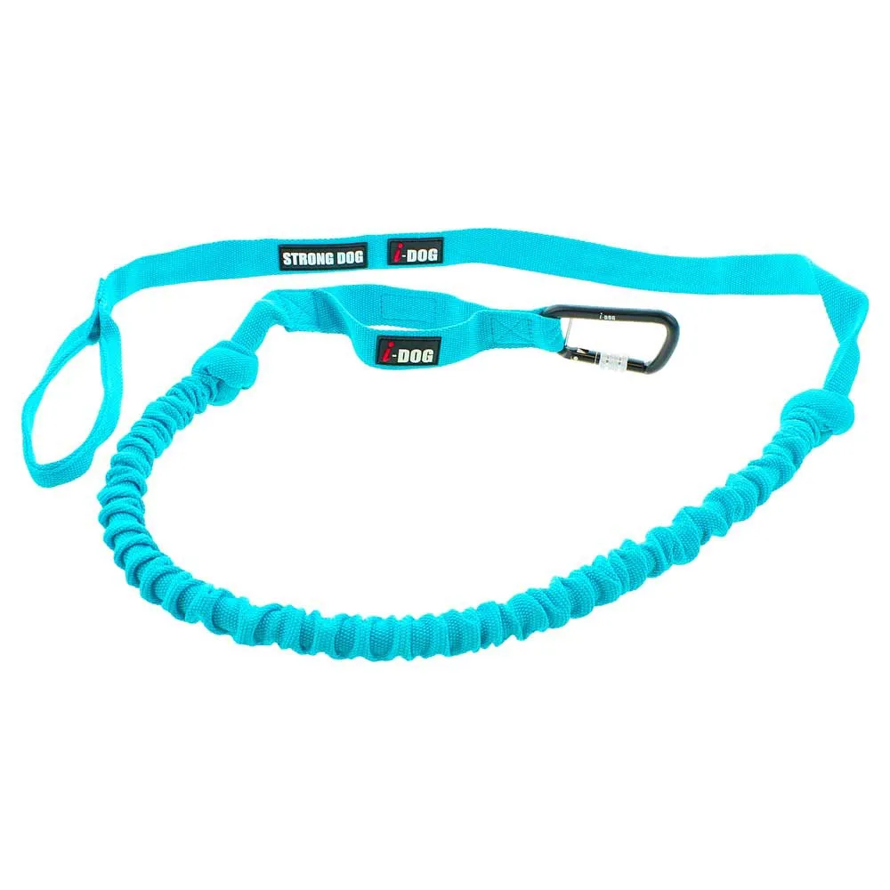 I-dog Canicross Opale Small Dog Führleine, Blue, 190cm I-dog Canicross Opale Small Dog Führleine, Blue, 190cm
