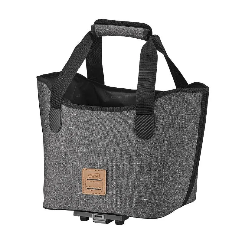 Ibera Fahrradkorb Tasche mit Griffen Shopping Mik Unisex, grau, 17L Ibera Fahrradkorb Tasche mit Griffen Shopping Mik Unisex, grau, 17L