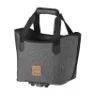 Ibera Fahrradkorb Tasche mit Griffen Shopping Mik Unisex, grau, 17L