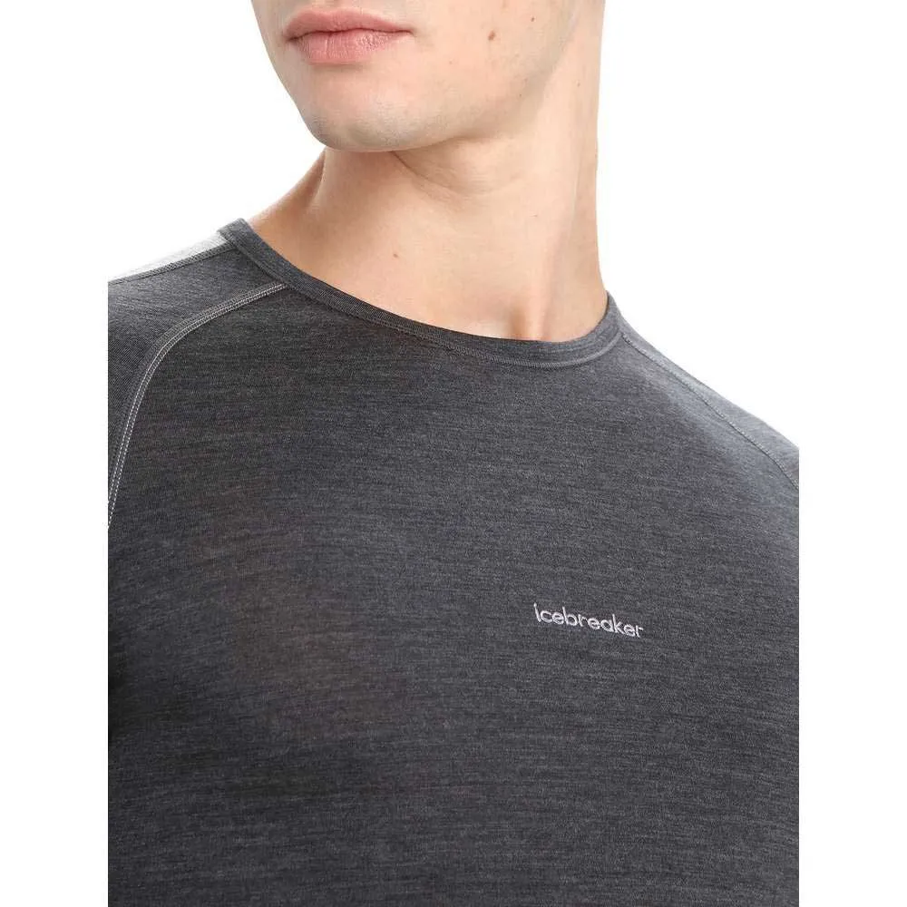 Icebreaker 125 Zoneknit™ Kurzarm-baselayer, Jet hthr / blk / metro h / cb Icebreaker 125 Zoneknit™ Kurzarm-baselayer, Jet hthr / blk / metro h / cb