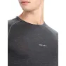 Icebreaker 125 Zoneknit™ Kurzarm-baselayer, Jet hthr / blk / metro h / cb