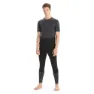 Icebreaker 125 Zoneknit™ Kurzarm-baselayer, Jet hthr / blk / metro h / cb