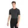 Icebreaker 125 Zoneknit™ Kurzarm-baselayer, Jet hthr / blk / metro h / cb