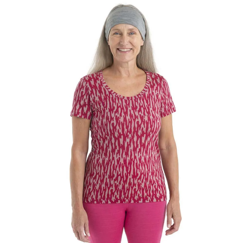 Icebreaker 150 Tech Lite Ii Glaci Cam Merino Kurzarm-t-shirt Icebreaker 150 Tech Lite Ii Glaci Cam Merino Kurzarm-t-shirt