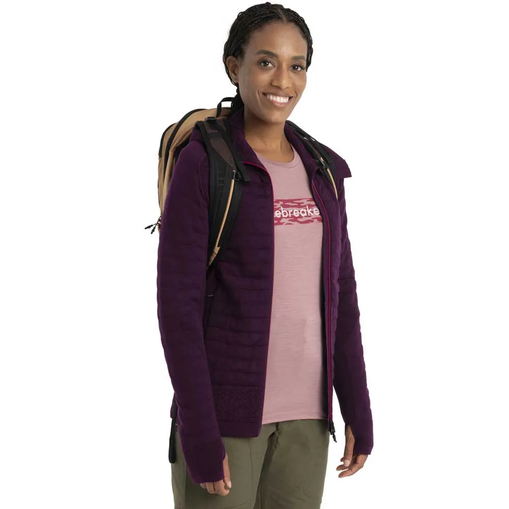 Icebreaker 150 Tech Lite Ii Iceb Logo Camo Merino Kurzarm-t-shirt