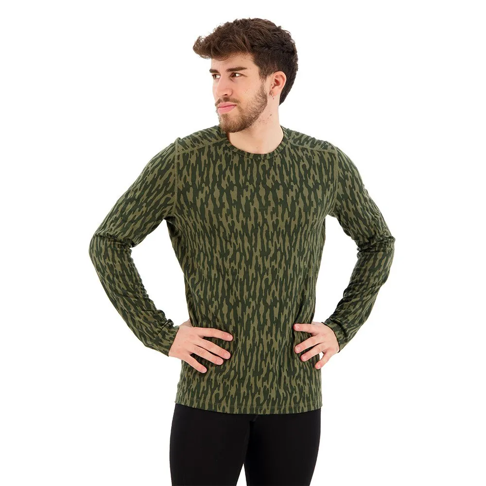 Icebreaker 200 Oasis Crewe Macro Forms Merino Langarm-baselayer
