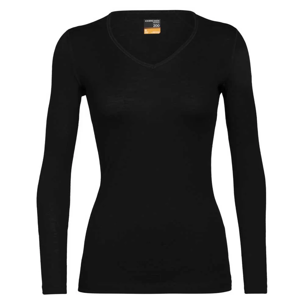 Icebreaker 200 Oasis V Neck Merino Langarm-baselayer Icebreaker 200 Oasis V Neck Merino Langarm-baselayer