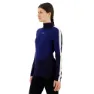 Icebreaker 200 Sone Langarm-baselayer, Midnight navy / royal navy / snow / cb