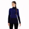 Icebreaker 200 Sone Langarm-baselayer, Midnight navy / royal navy / snow / cb