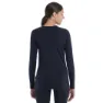 Icebreaker 200 Sonebula Crewe Merino Langarm-baselayer, Mid navy / royal navy / snow / cb