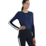 Icebreaker 200 Sonebula Crewe Merino Langarm-baselayer, Mid navy / royal navy / snow / cb