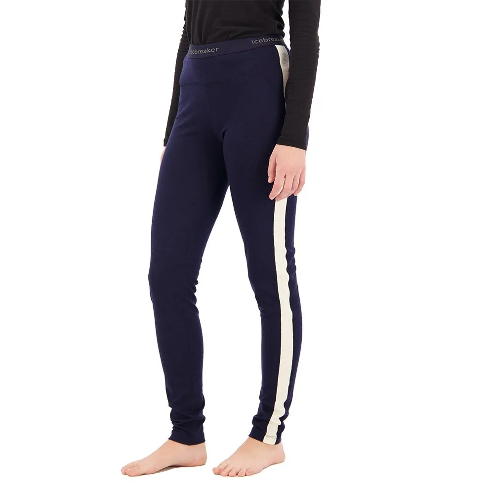Icebreaker 200 Sonebula Merino Baselayer-hose, Midnight navy / snow / cb