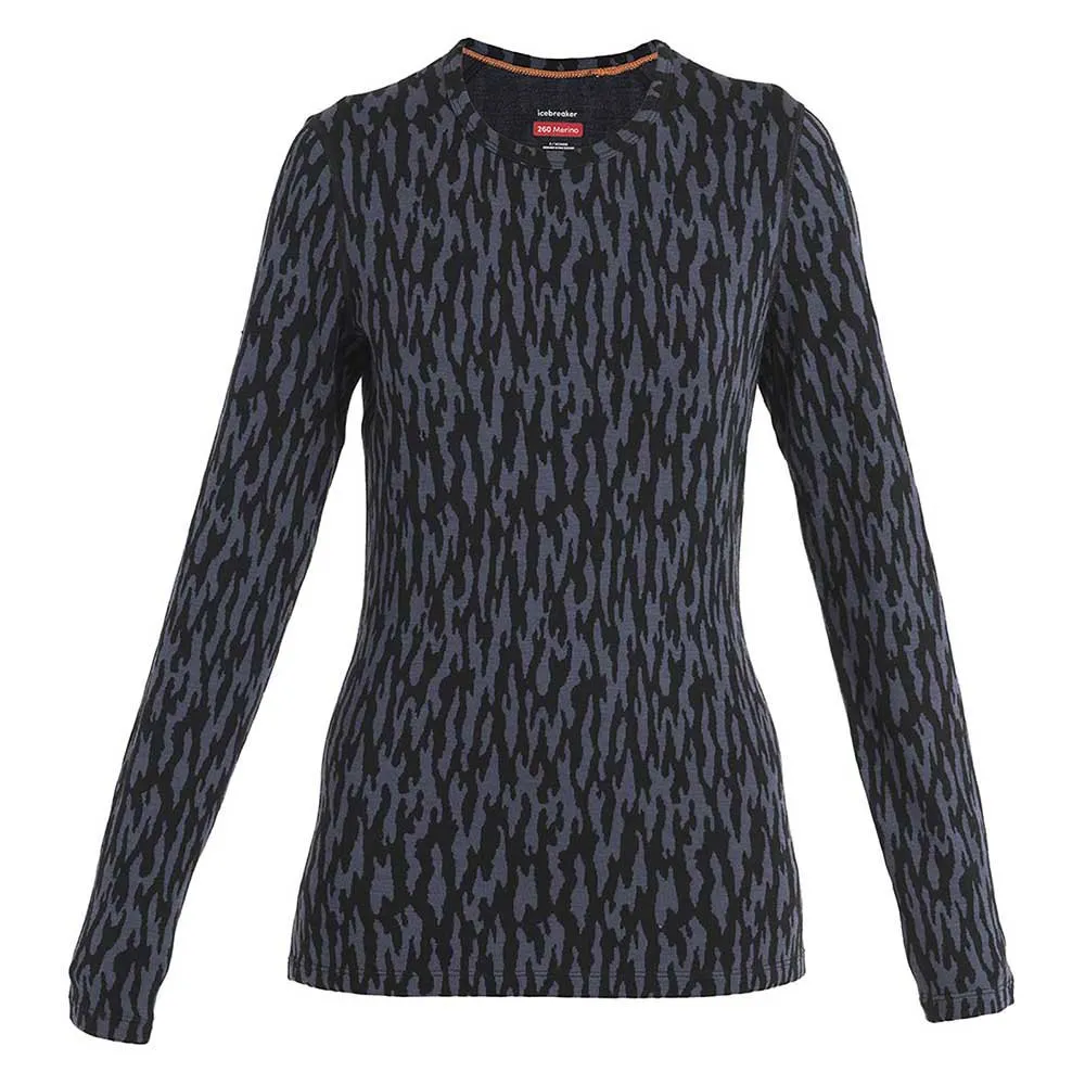 Icebreaker 260 Vertex Crewe Macro Forms Merino Langarm-baselayer Icebreaker 260 Vertex Crewe Macro Forms Merino Langarm-baselayer