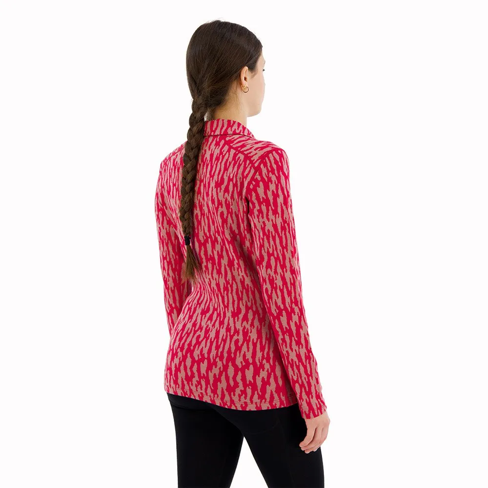 Icebreaker 260 Vertex Macro Forms Merino Langarm-baselayer, Crystal / electron pink / j Icebreaker 260 Vertex Macro Forms Merino Langarm-baselayer, Crystal / electron pink / j