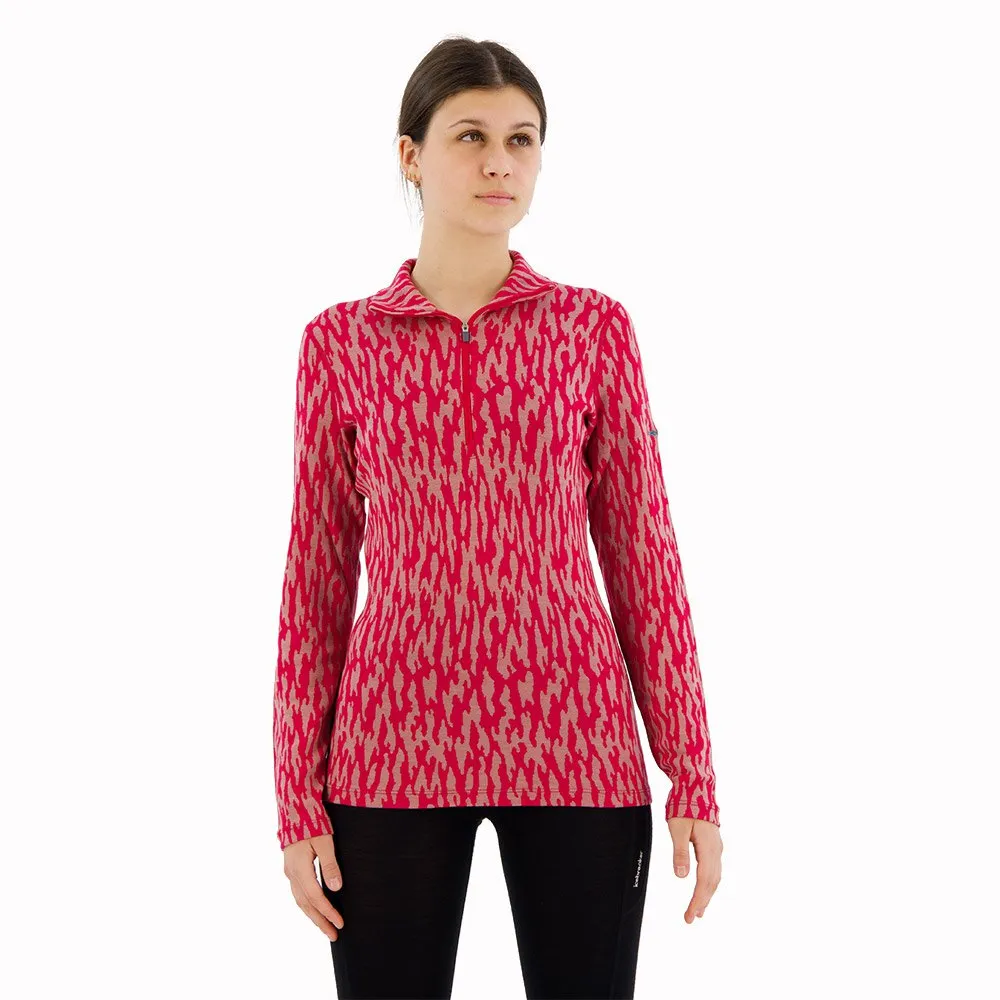 Icebreaker 260 Vertex Macro Forms Merino Langarm-baselayer, Crystal / electron pink / j Icebreaker 260 Vertex Macro Forms Merino Langarm-baselayer, Crystal / electron pink / j