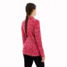 Icebreaker 260 Vertex Macro Forms Merino Langarm-baselayer, Crystal / electron pink / j