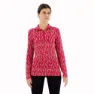 Icebreaker 260 Vertex Macro Forms Merino Langarm-baselayer, Crystal / electron pink / j