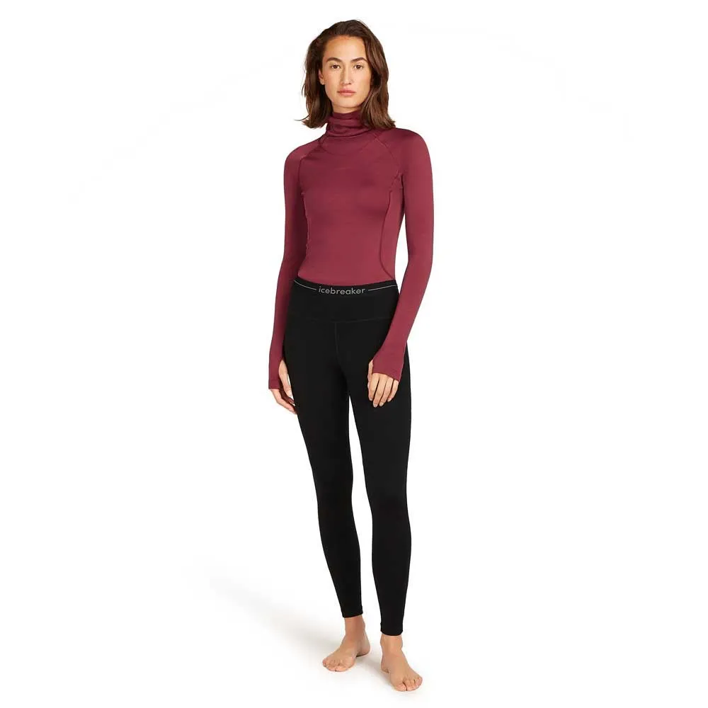 Icebreaker 300 Merinofine Polar Leggings, Black
