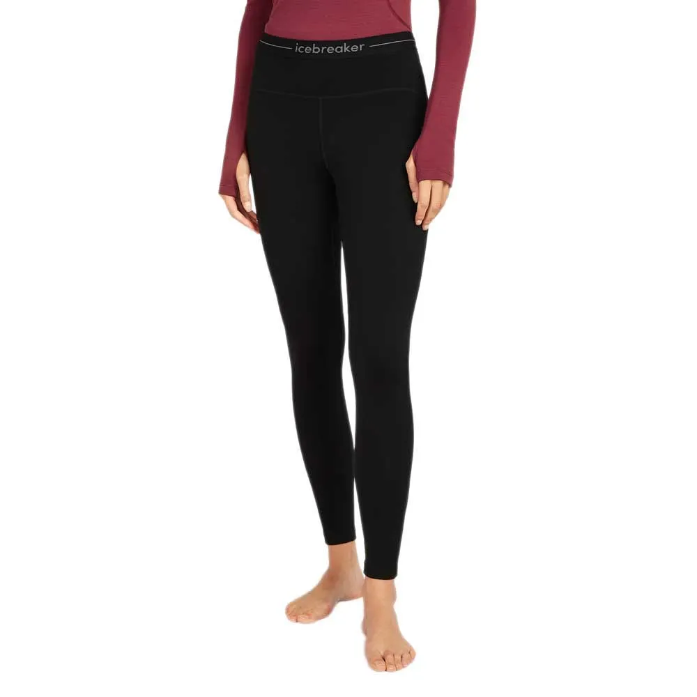 Icebreaker 300 Merinofine Polar Leggings, Black