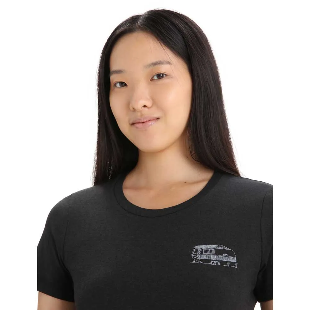Icebreaker Central Classic Caravan Life Kurzarm-t-shirt Icebreaker Central Classic Caravan Life Kurzarm-t-shirt