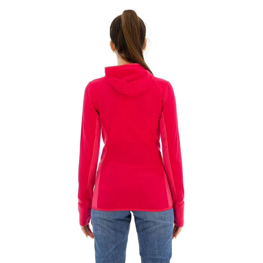 Icebreaker Descender Merino Fleece Mit Durchgehendem Reißverschluss, Electron pink / tempo Icebreaker Descender Merino Fleece Mit Durchgehendem Reißverschluss, Electron pink / tempo