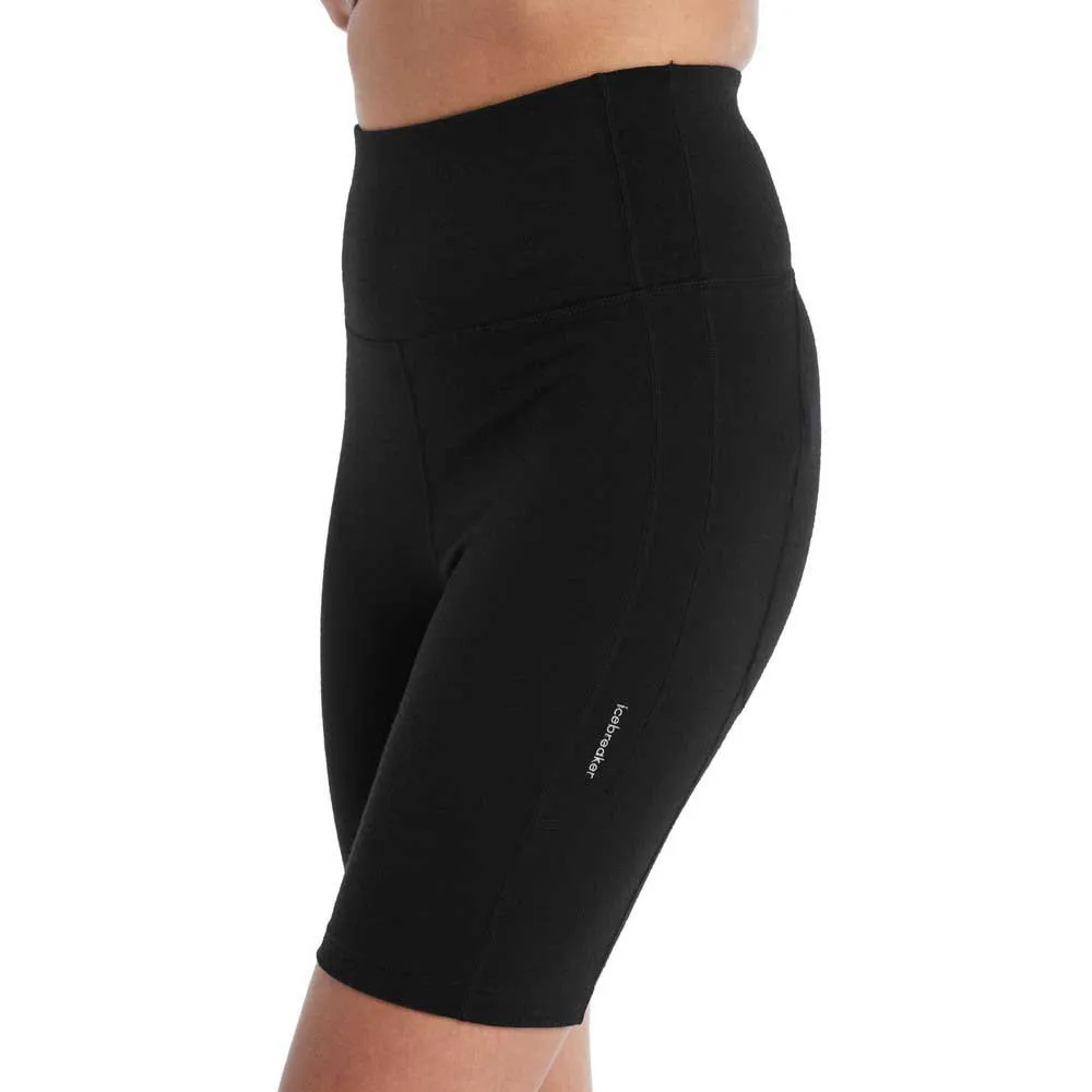 Icebreaker Fastray Merino Kurze Leggings Mit Hoher Taille, Black Icebreaker Fastray Merino Kurze Leggings Mit Hoher Taille, Black