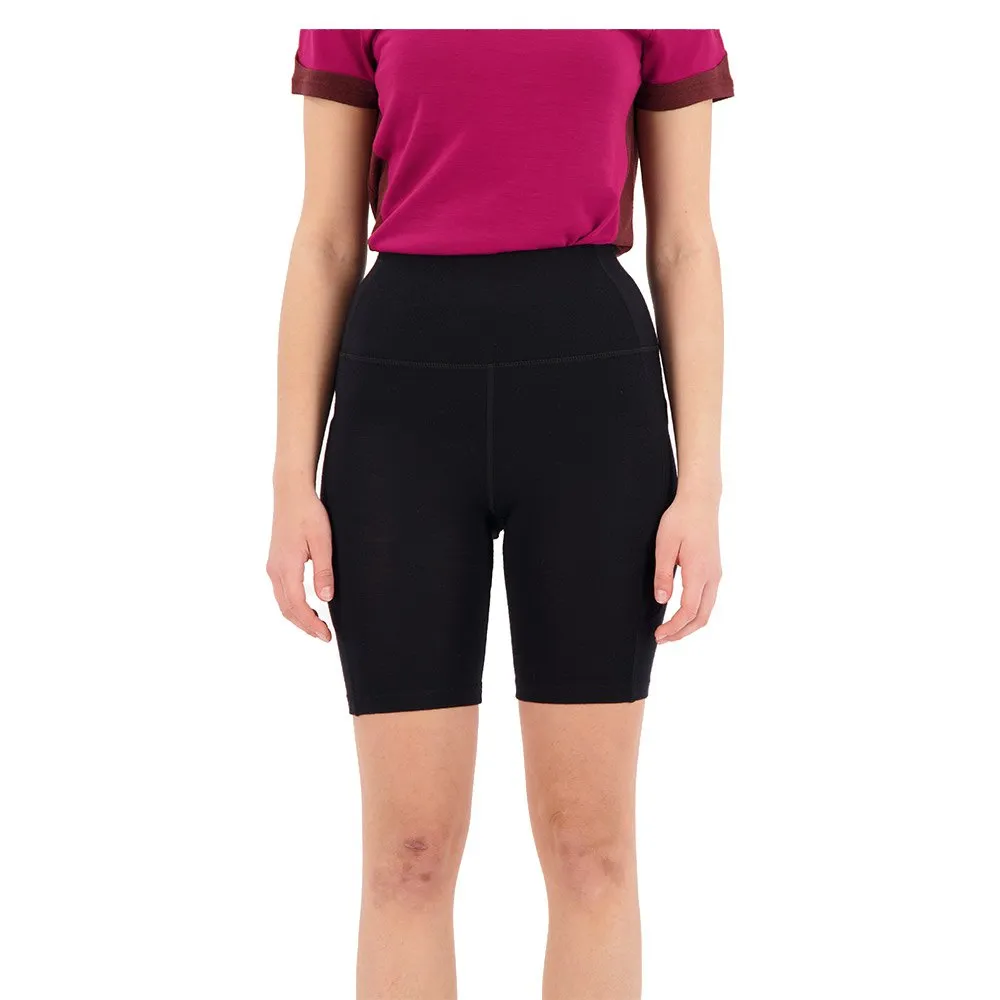 Icebreaker Fastray Merino Kurze Leggings Mit Hoher Taille, Black Icebreaker Fastray Merino Kurze Leggings Mit Hoher Taille, Black