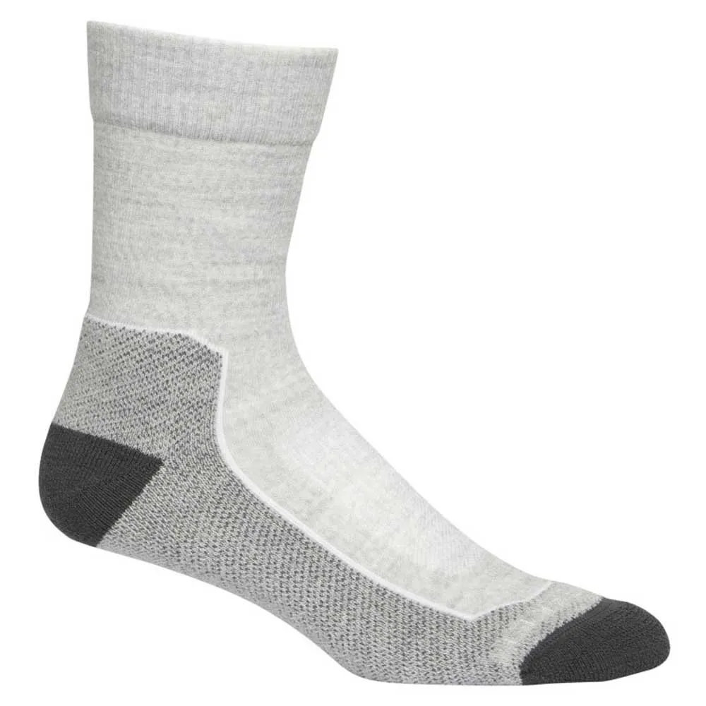Icebreaker Hike+ Light Crew Merino Socken, Blizzard heather Icebreaker Hike+ Light Crew Merino Socken, Blizzard heather