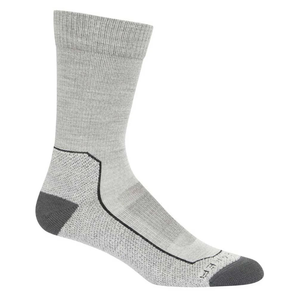 Icebreaker Hike+ Light Mini Merino Crew-socken, Blizzard heather Icebreaker Hike+ Light Mini Merino Crew-socken, Blizzard heather