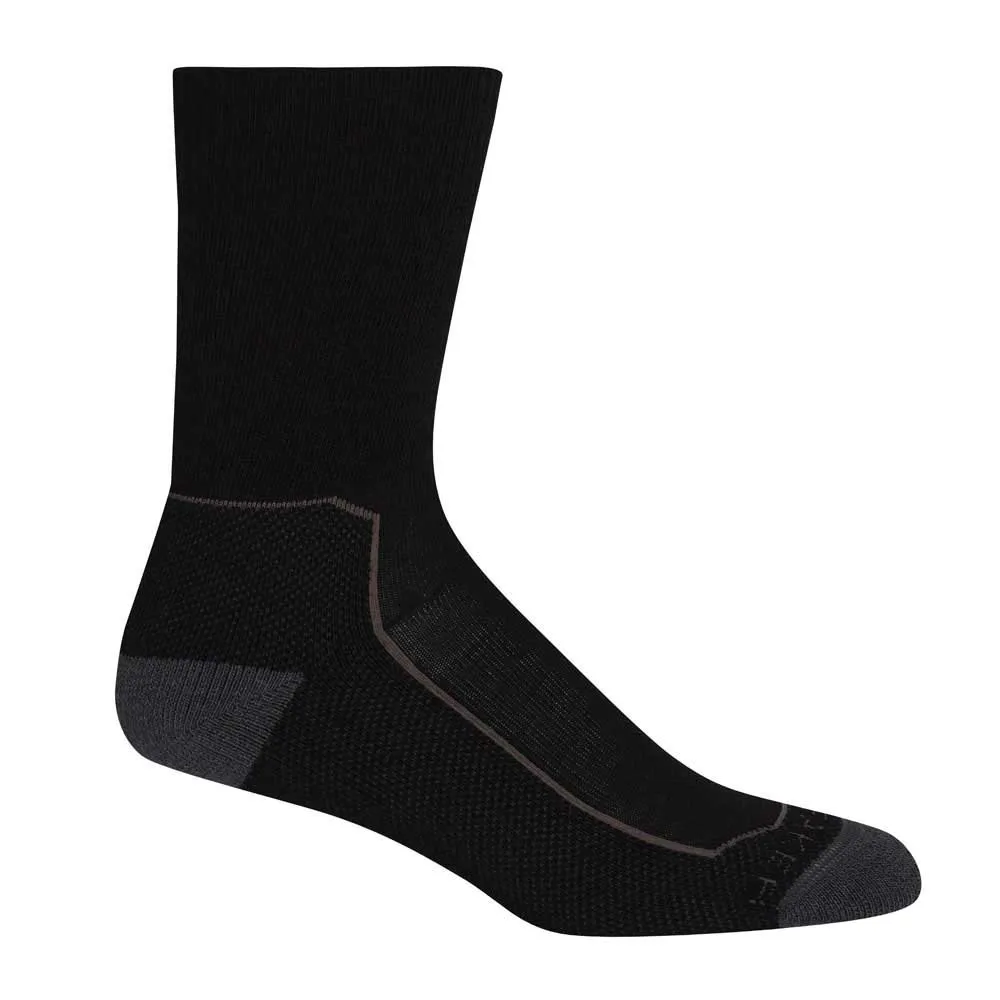 Icebreaker Hike+ Medium Crew Merino Socken, Black / monsoon / mink Icebreaker Hike+ Medium Crew Merino Socken, Black / monsoon / mink