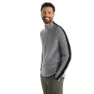 Icebreaker Lodge Half Zip Pullover, Gritstone heather / black