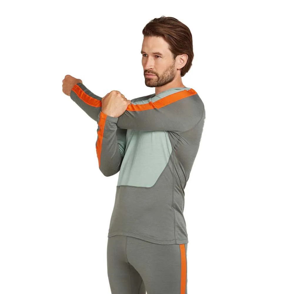 Icebreaker Meino 200 Sonebula Langarm-baselayer, Galaxy / moss / blaze / cb