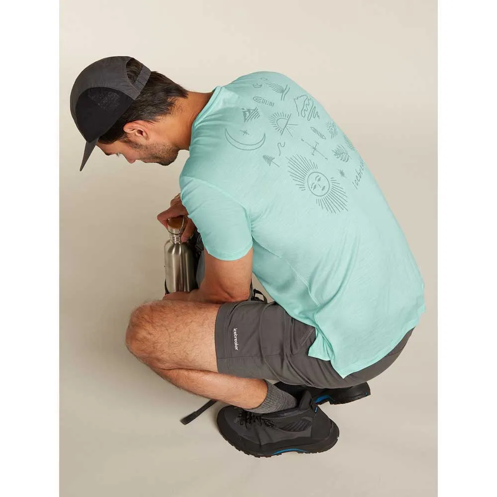 Icebreaker Merino 125 Cool Lite Sphere Explore Kurzarm-t-shirt Icebreaker Merino 125 Cool Lite Sphere Explore Kurzarm-t-shirt