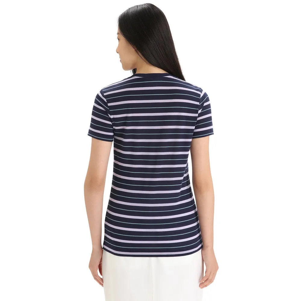 Icebreaker Merino 125 Cool Lite Wave Stripe Kurzarm-t-shirt Icebreaker Merino 125 Cool Lite Wave Stripe Kurzarm-t-shirt