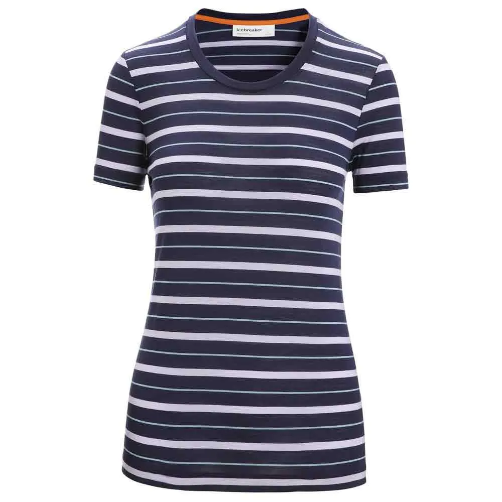 Icebreaker Merino 125 Cool Lite Wave Stripe Kurzarm-t-shirt Icebreaker Merino 125 Cool Lite Wave Stripe Kurzarm-t-shirt