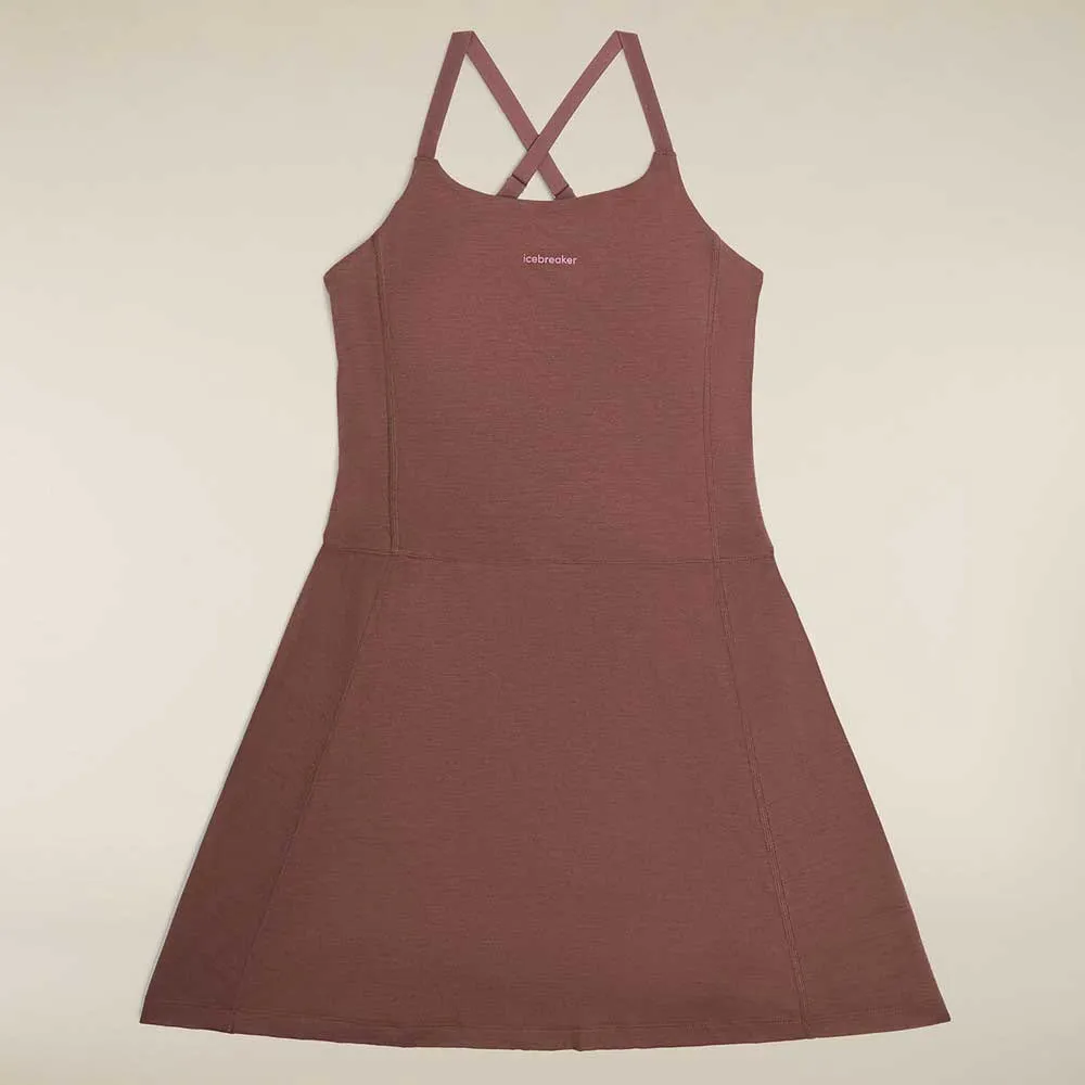 Icebreaker Merino 150 Active Kleid, Carob / pop