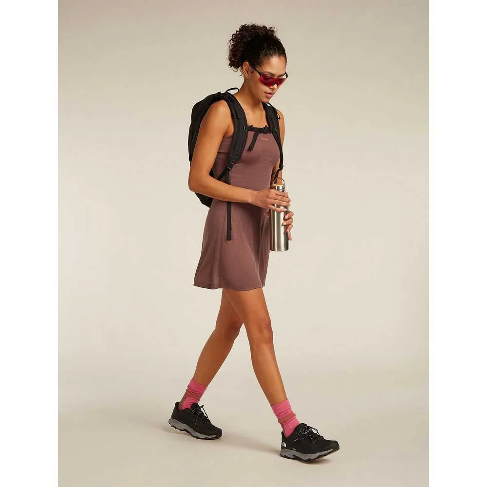 Icebreaker Merino 150 Active Kleid, Carob / pop