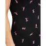 Icebreaker Merino 150 Siren Snow Day Ärmelloses Baselayer, Black / acid pink / aop