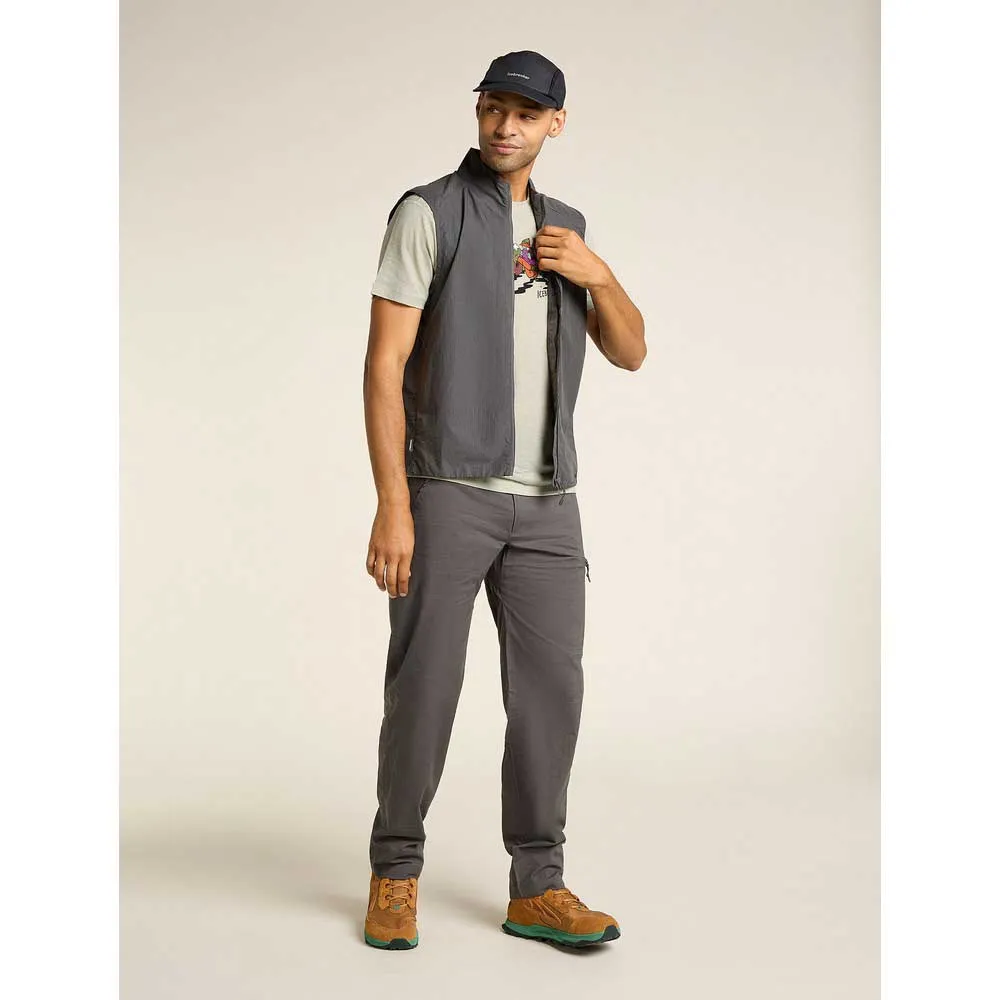 Icebreaker Merino 150 Tech Lite Catch Me Outs Kurzarm-t-shirt, Ashen
