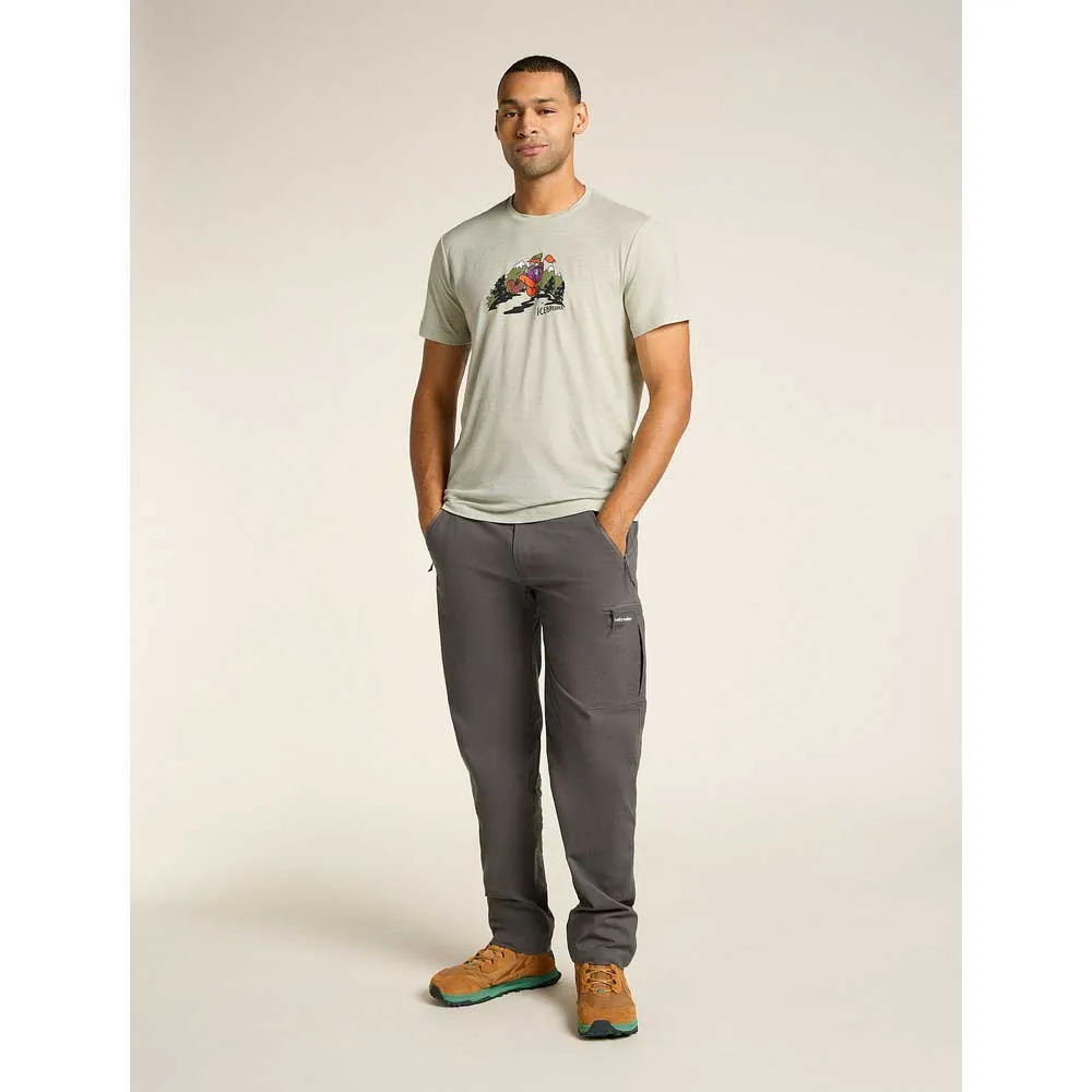 Icebreaker Merino 150 Tech Lite Catch Me Outs Kurzarm-t-shirt, Ashen