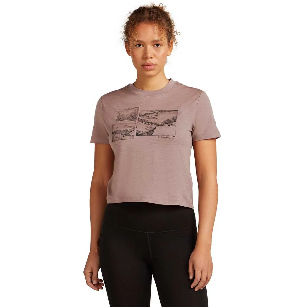 Icebreaker Merino 150 Tech Lite Crop The Climb Kurzarm-t-shirt Icebreaker Merino 150 Tech Lite Crop The Climb Kurzarm-t-shirt
