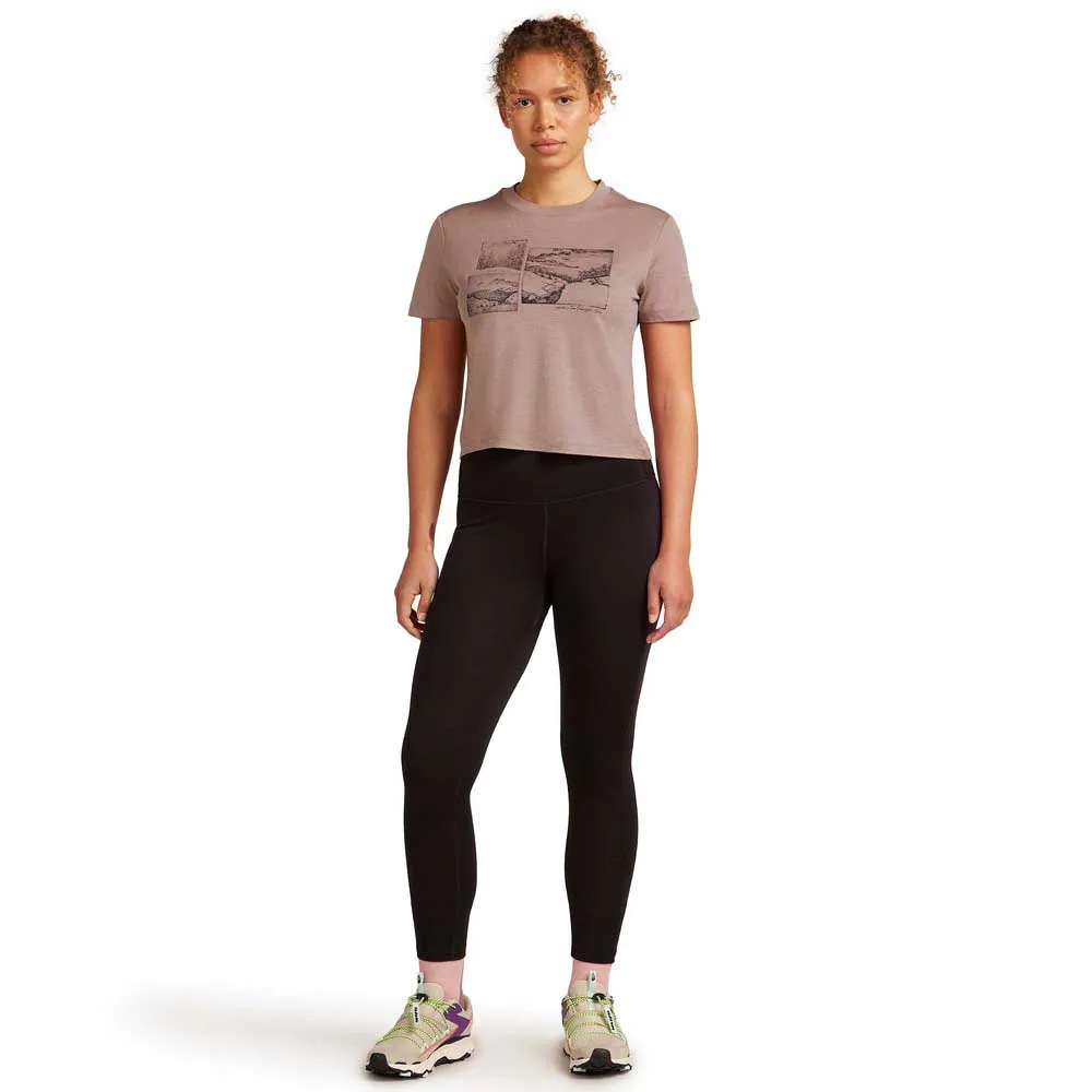 Icebreaker Merino 150 Tech Lite Crop The Climb Kurzarm-t-shirt Icebreaker Merino 150 Tech Lite Crop The Climb Kurzarm-t-shirt