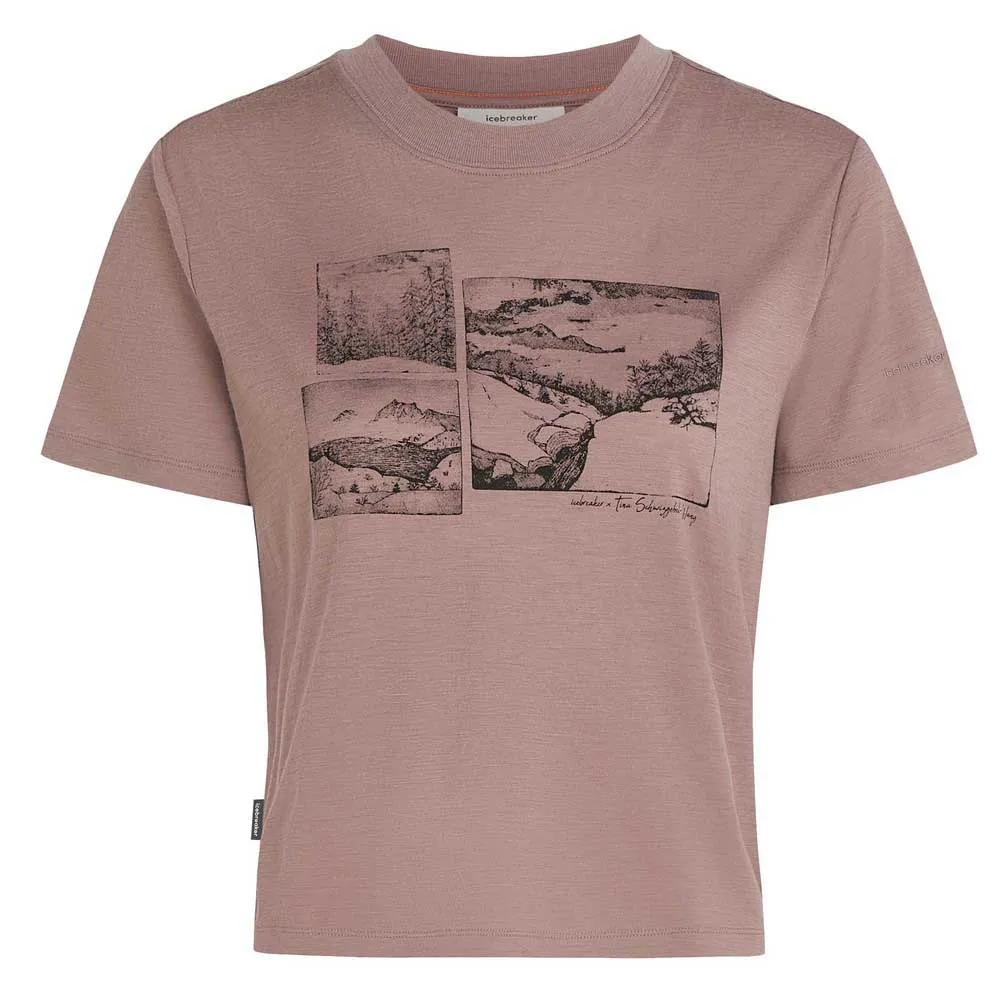 Icebreaker Merino 150 Tech Lite Crop The Climb Kurzarm-t-shirt Icebreaker Merino 150 Tech Lite Crop The Climb Kurzarm-t-shirt
