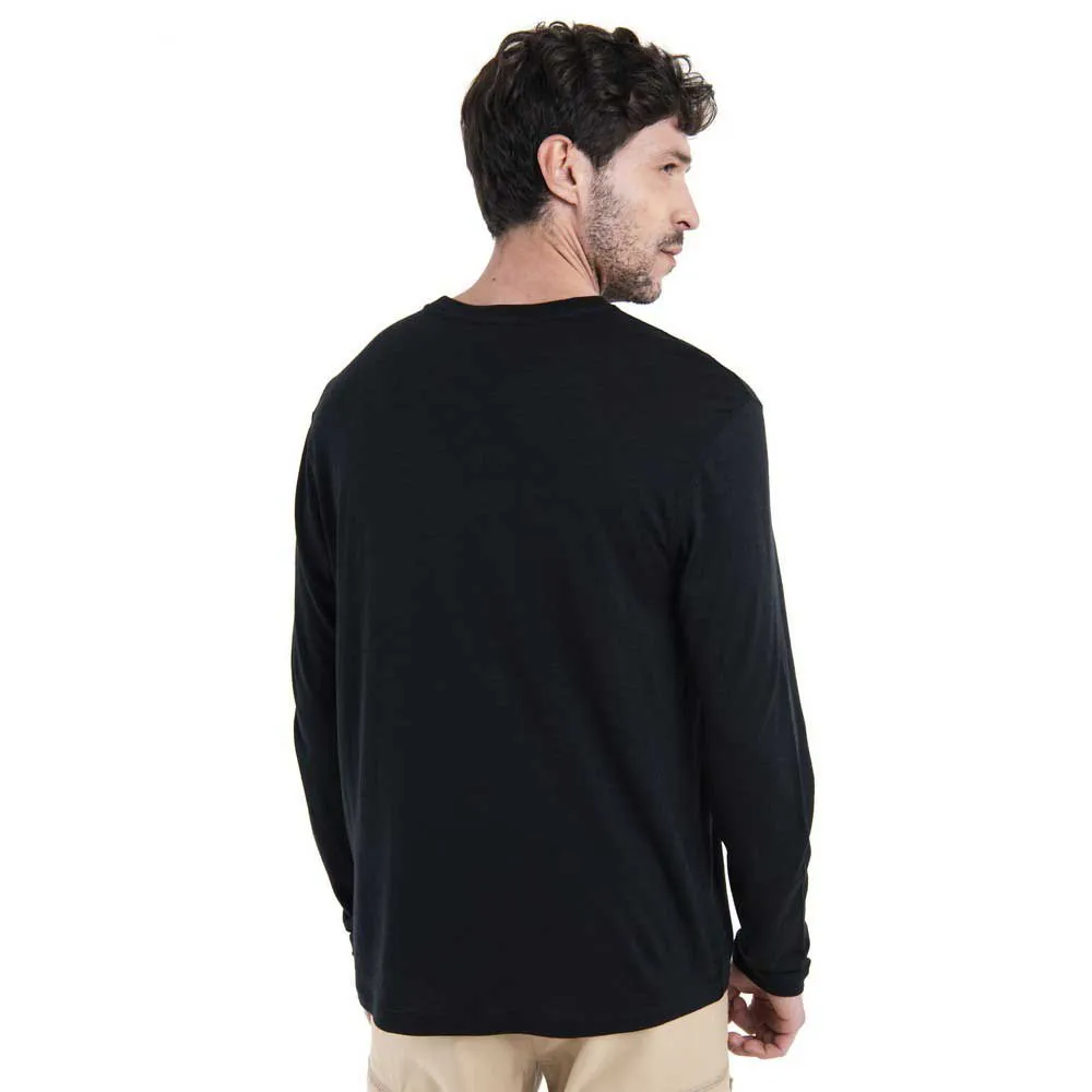 Icebreaker Merino 150 Tech Lite Iii Relaxed Pocket Langarm-t-shirt, Black Icebreaker Merino 150 Tech Lite Iii Relaxed Pocket Langarm-t-shirt, Black