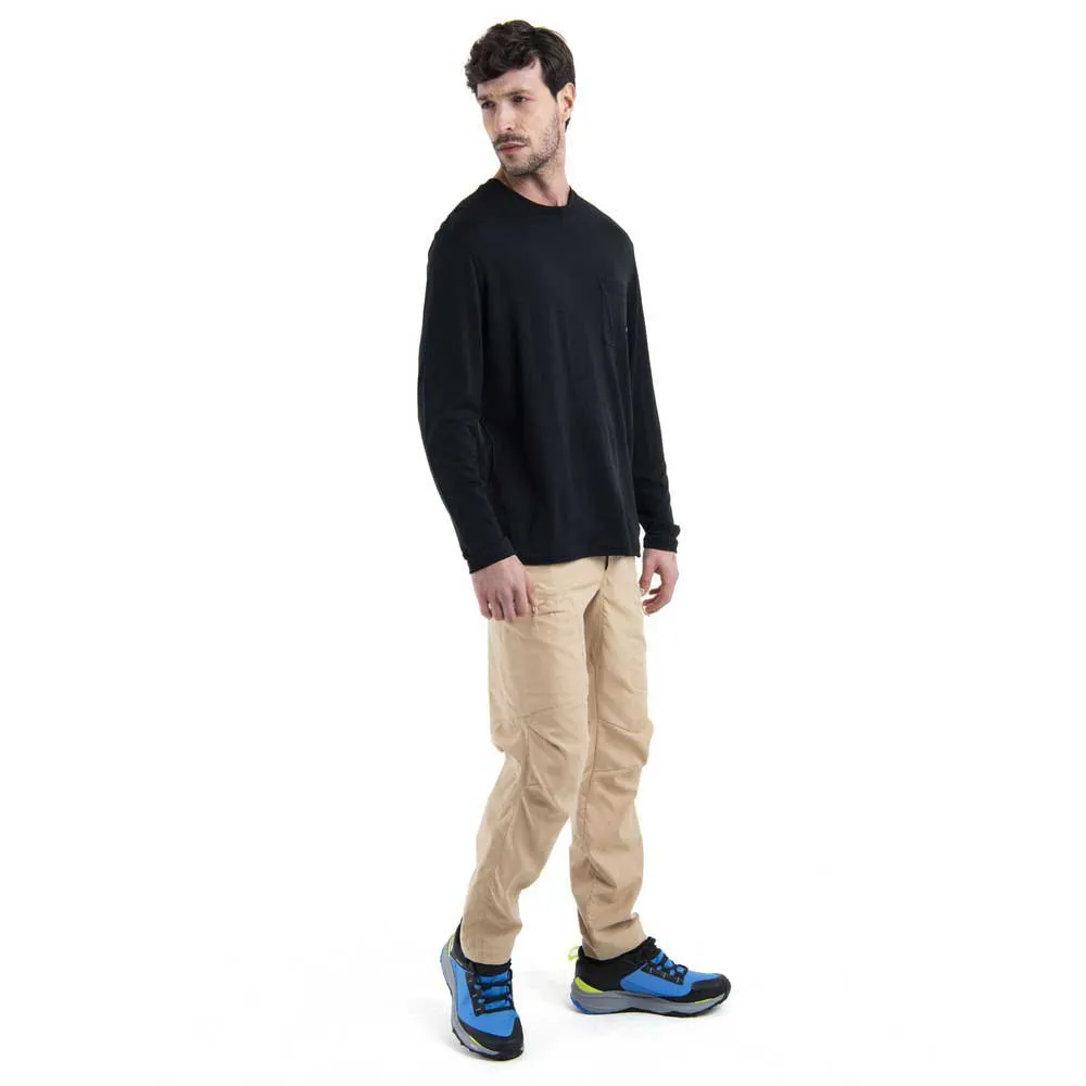 Icebreaker Merino 150 Tech Lite Iii Relaxed Pocket Langarm-t-shirt, Black Icebreaker Merino 150 Tech Lite Iii Relaxed Pocket Langarm-t-shirt, Black